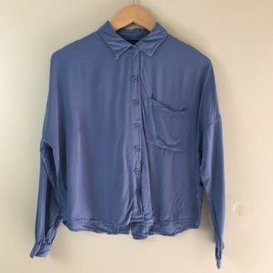 Forever 21 Open Back Button Down Blouse